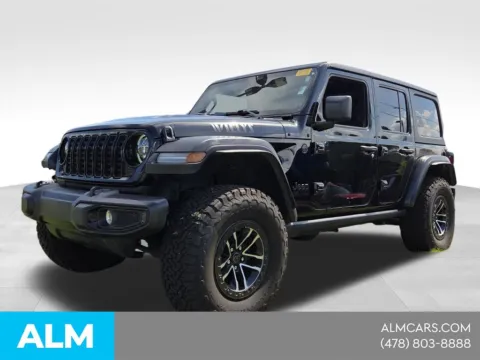 Black 2024 Jeep Wrangler Willys for sale in Macon, GA
