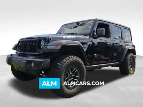Black 2024 Jeep Wrangler Willys for sale in Macon, GA