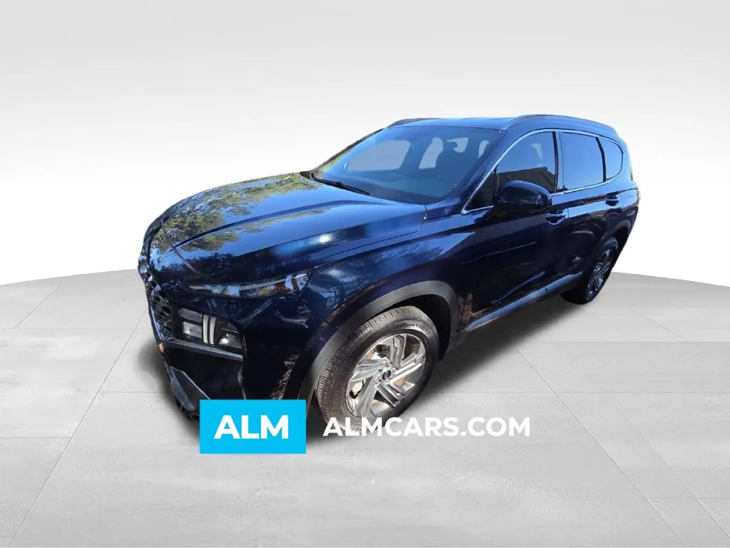 Blue 2021 Hyundai Santa Fe SEL for sale in Macon, GA