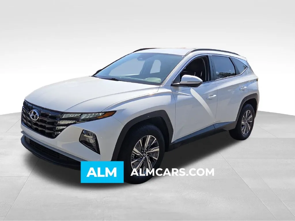 White 2022 Hyundai Tucson Hybrid Blue for sale in Macon, GA