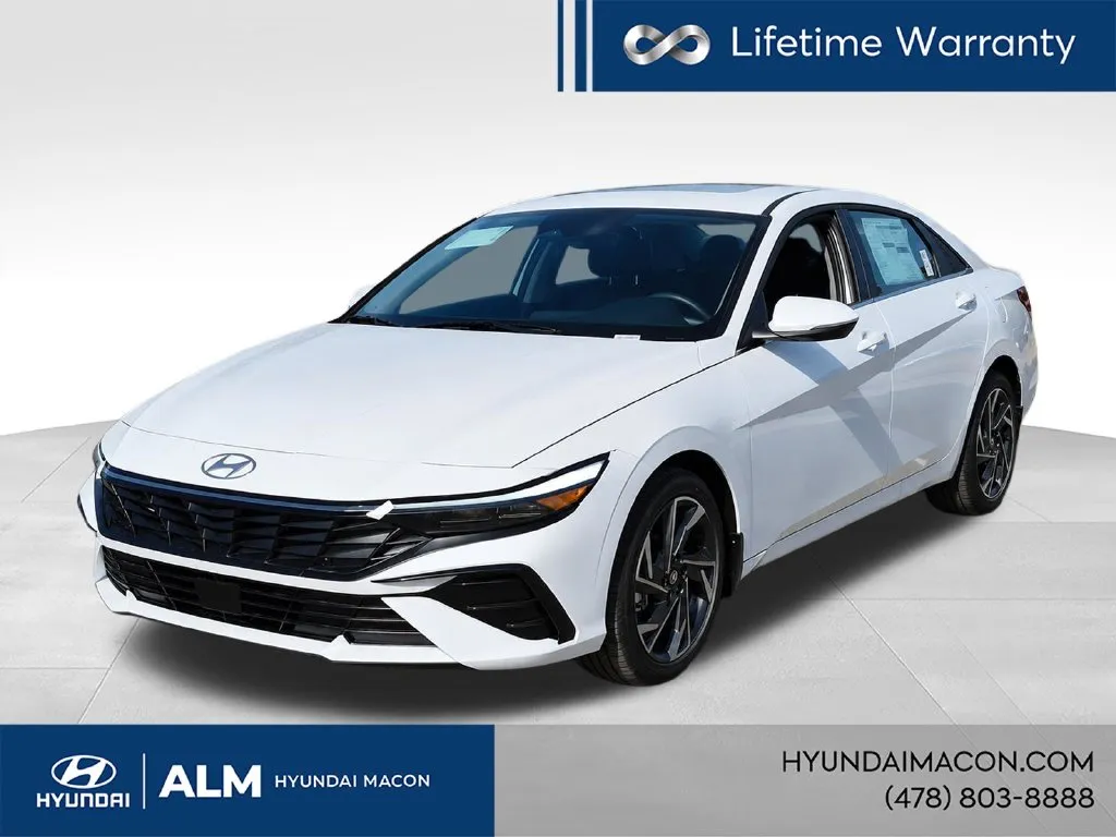 White 2026 Hyundai Elantra Limited for sale in Macon, GA