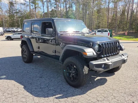 Black 2021 Jeep Wrangler Unlimited Willys for sale in Macon, GA