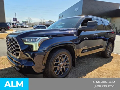 Blue 2023 Toyota Sequoia Platinum for sale in Macon, GA
