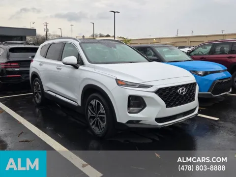 White 2019 Hyundai Santa Fe Ultimate for sale in Macon, GA