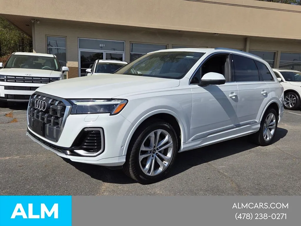 White 2025 Audi Q7 55 Premium Plus for sale in Macon, GA