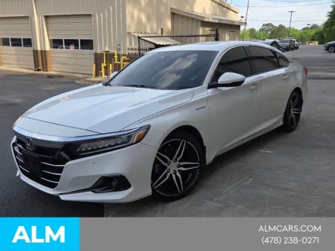 White 2022 Honda Accord Hybrid Touring for sale in Macon, GA