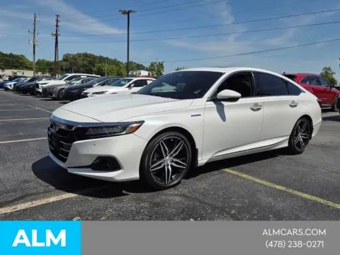 White 2022 Honda Accord Hybrid Touring for sale in Macon, GA