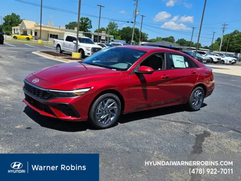 Another view of 2025 Hyundai Elantra Hybrid Blue for sale in Warner Robins, GA at Hyundai Warner Robins