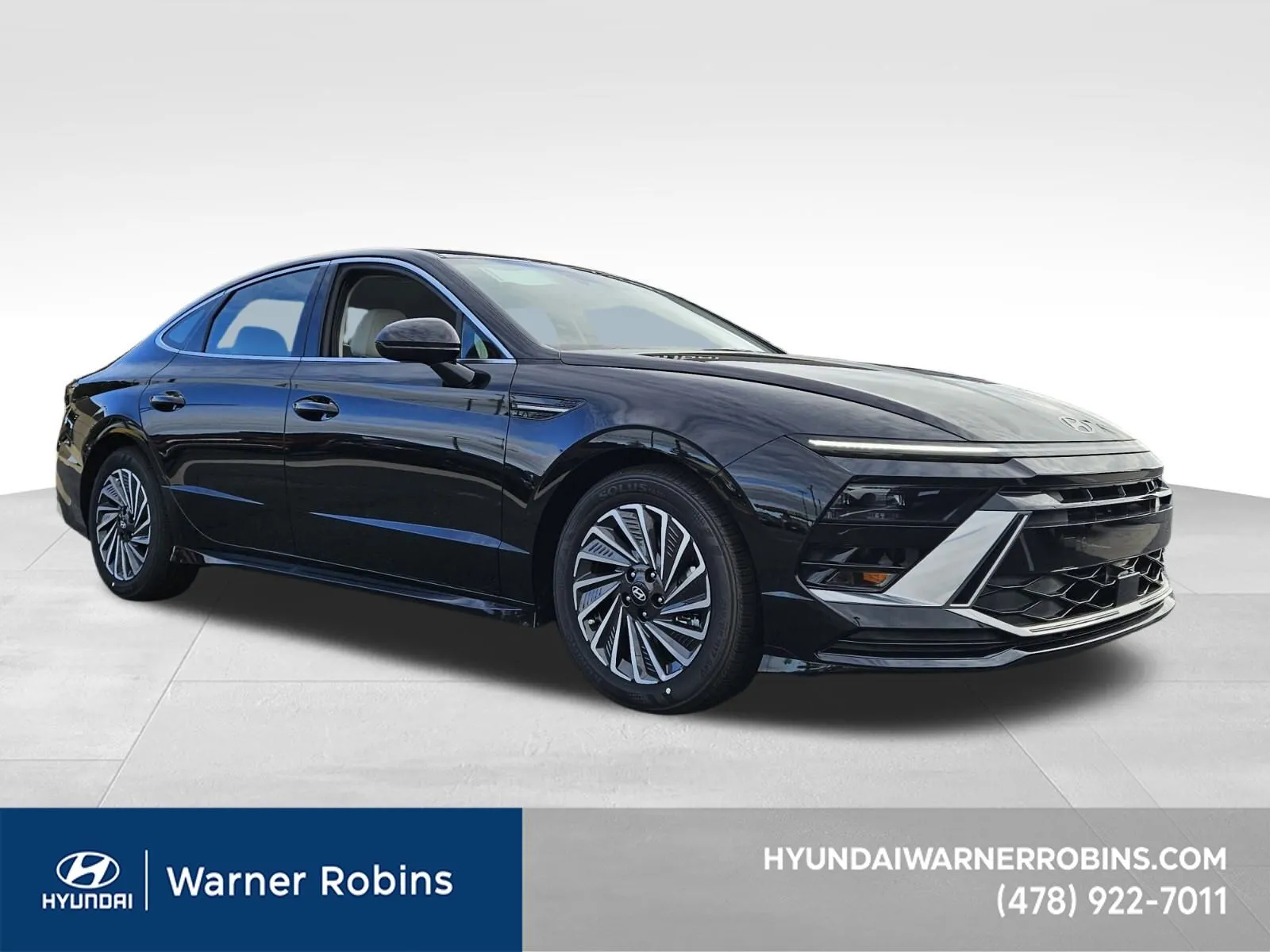 Black 2025 Hyundai Sonata Hybrid SEL for sale in Warner Robins, GA