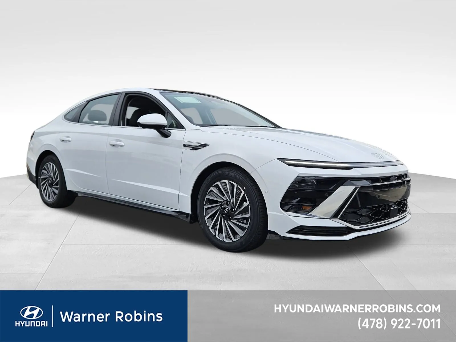White 2026 Hyundai Sonata Hybrid Limited for sale in Warner Robins, GA