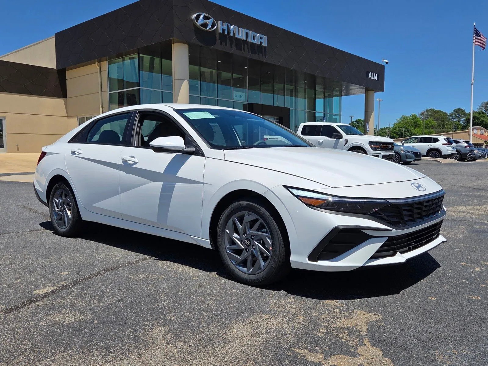 White 2026 Hyundai Elantra Hybrid Blue for sale in Warner Robins, GA