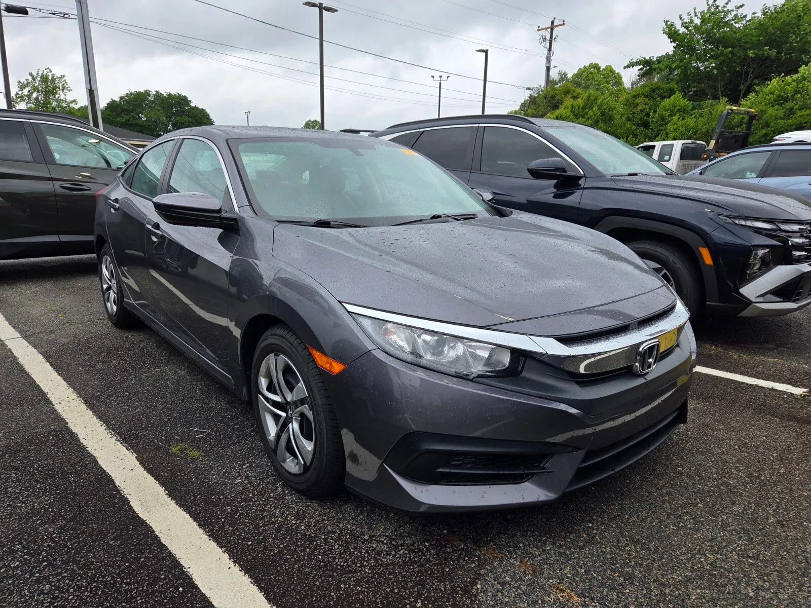 Beige 2018 Honda Civic LX for sale in Warner Robins, GA