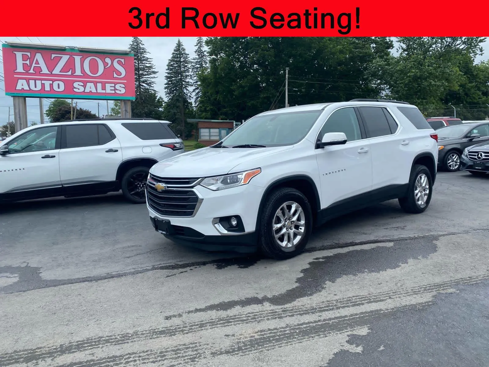 White 2020 Chevrolet Traverse LT Cloth for sale in Rome, NY