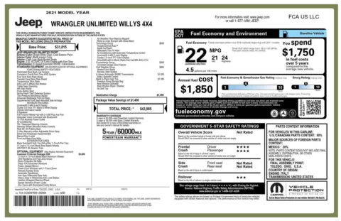 More photos of 2021 Jeep Wrangler Unlimited Willys at Fazio's Auto Sales, NY