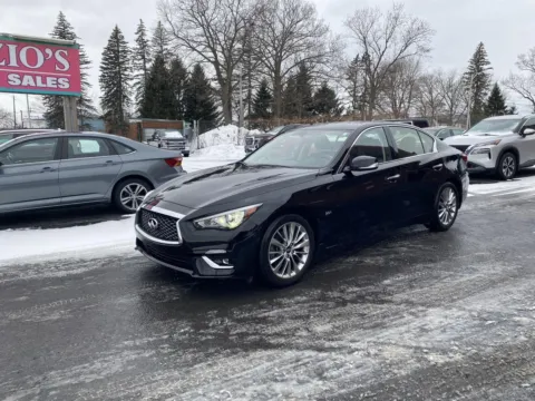 Black 2019 INFINITI Q50 3.0t LUXE for sale in Rome, NY