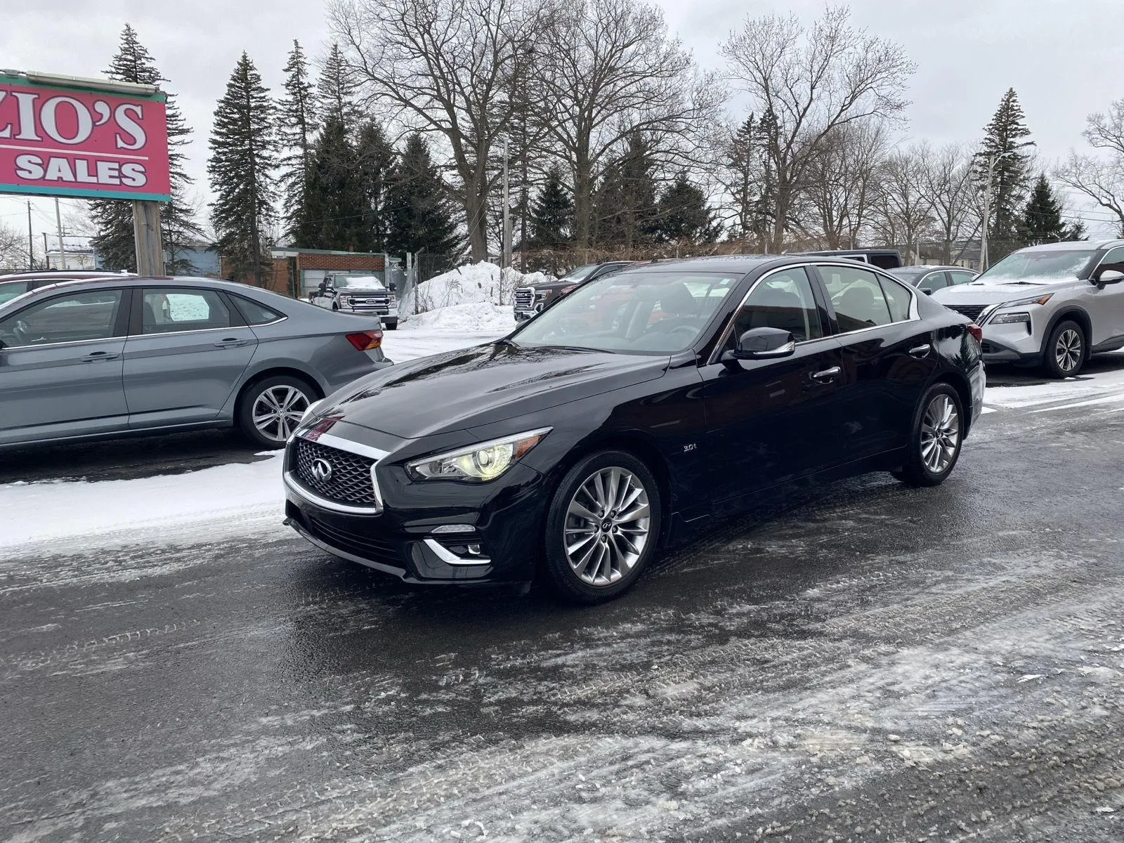 Black 2019 INFINITI Q50 3.0t LUXE for sale in Rome, NY