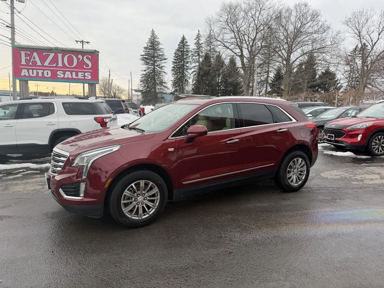 Red 2017 Cadillac XT5 Luxury AWD for sale in Rome, NY