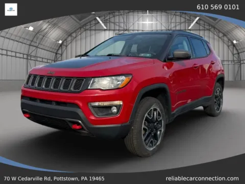 Red 2019 Jeep Compass Trailhawk Sport Utility 4D for sale in Pottstown, PA