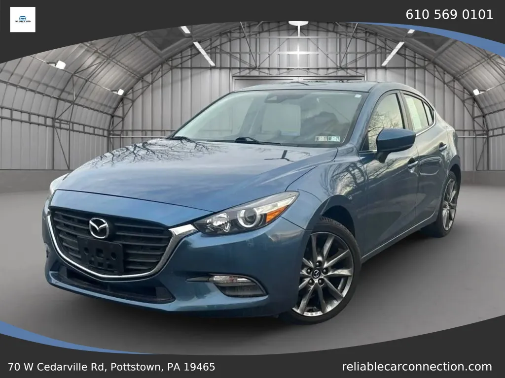 Blue 2018 MAZDA MAZDA3 Touring Sedan 4D for sale in Pottstown, PA