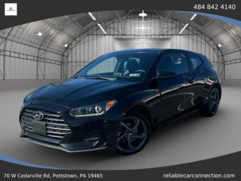Black 2019 Hyundai Veloster 2.0 Coupe 3D for sale in Pottstown, PA