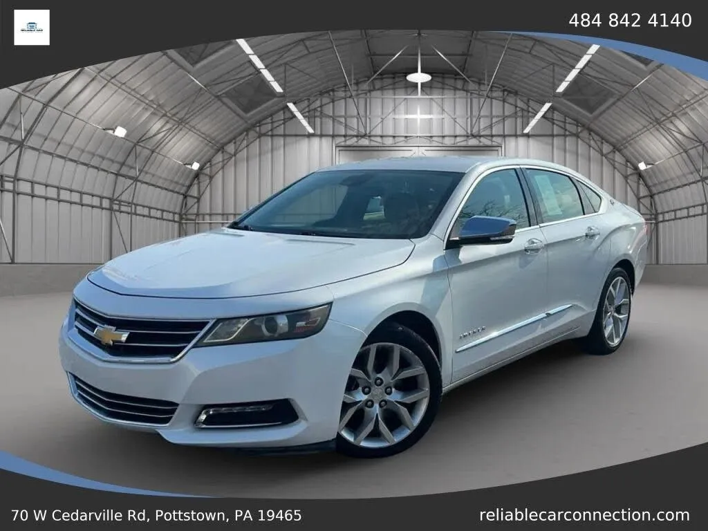 White 2015 Chevrolet Impala LTZ 2LZ for sale in Pottstown, PA