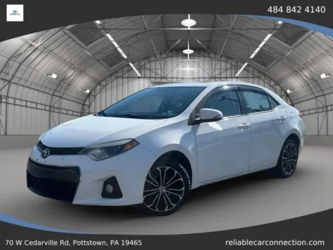 White 2015 Toyota Corolla S Plus for sale in Pottstown, PA