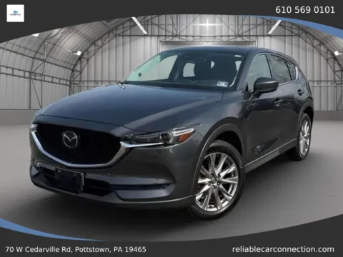 Gray 2019 MAZDA CX-5 Grand Touring Sport Utility 4D for sale in Pottstown, PA