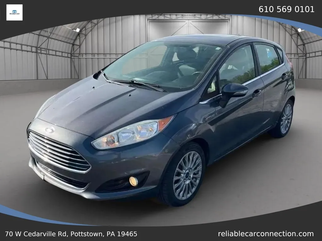 Gray 2015 Ford Fiesta Titanium Hatchback 4D for sale in Pottstown, PA