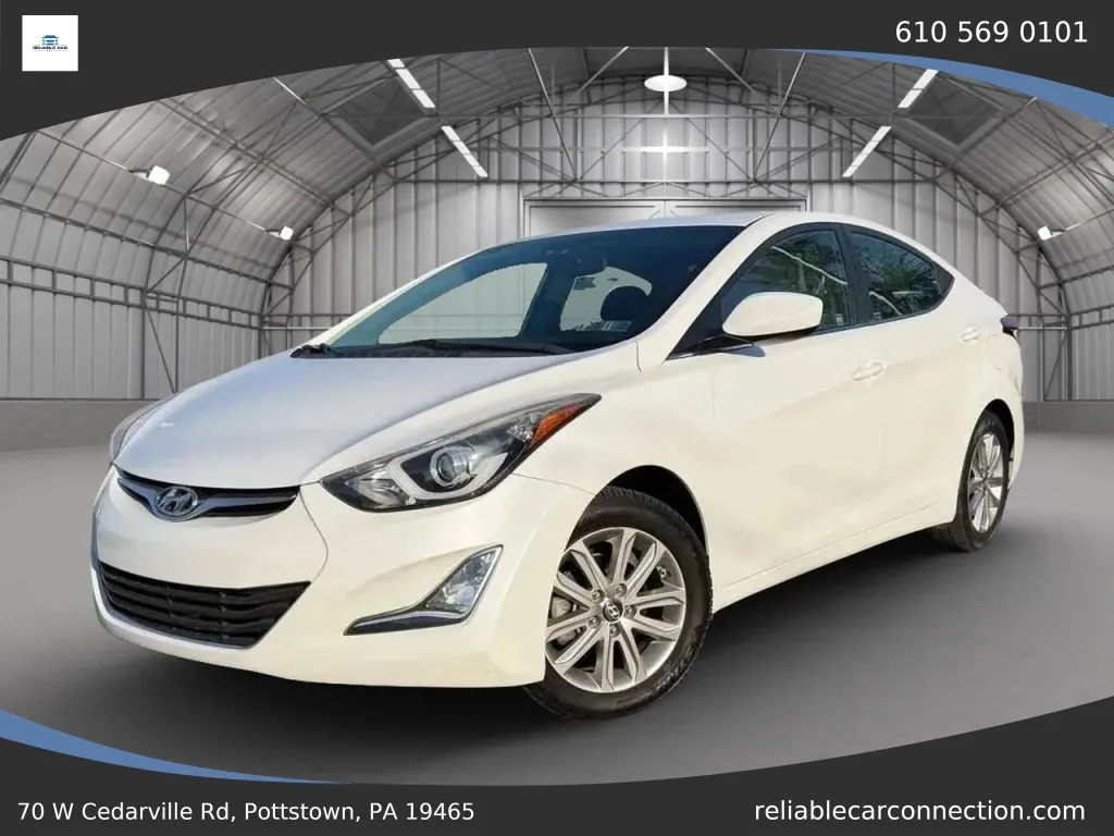 White 2015 Hyundai Elantra SE Sedan 4D for sale in Pottstown, PA