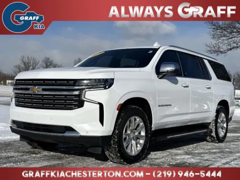 White 2023 Chevrolet Suburban Premier for sale in Burns Harbor, IN