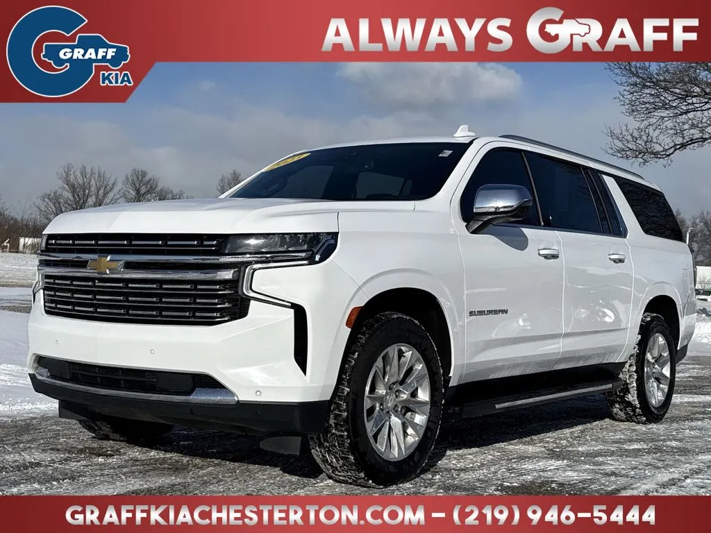 White 2023 Chevrolet Suburban Premier for sale in Burns Harbor, IN