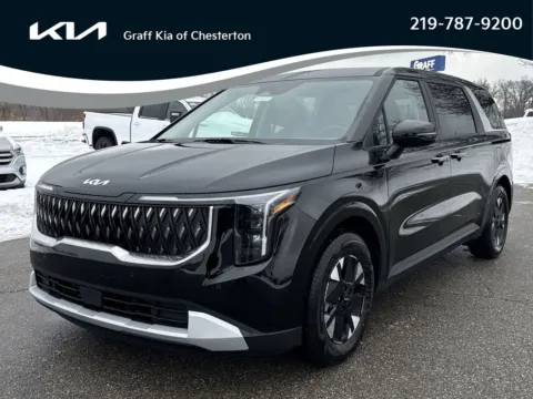 Black 2026 Kia Carnival Hybrid LXS for sale in Burns Harbor, IN