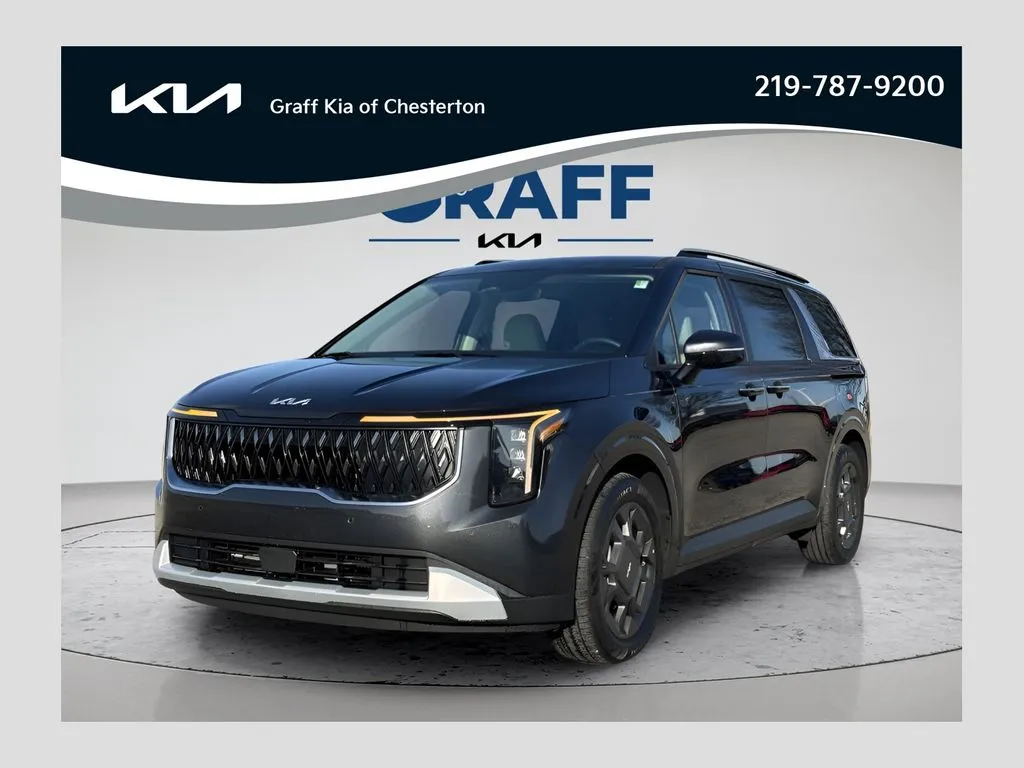 Gray 2026 Kia Carnival Hybrid EX for sale in Burns Harbor, IN