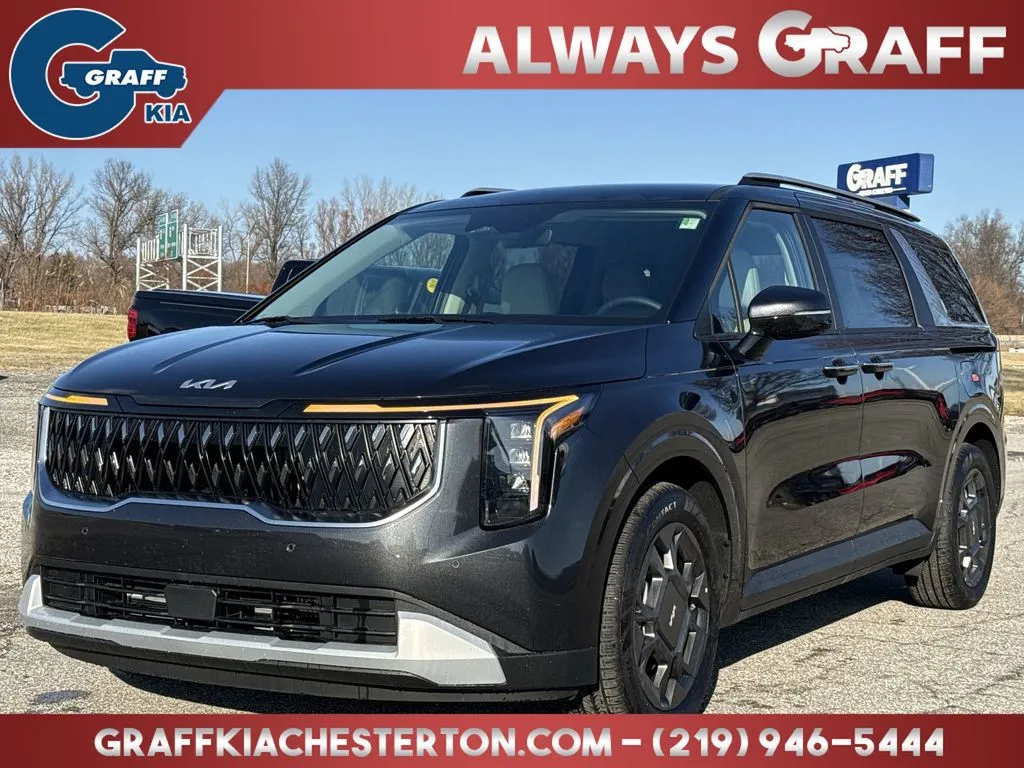 Gray 2026 Kia Carnival Hybrid EX for sale in Burns Harbor, IN