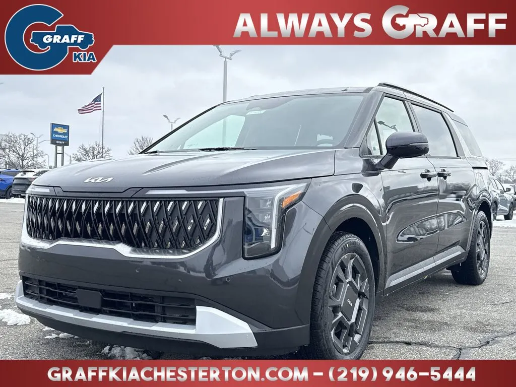 Gray 2026 Kia Carnival Hybrid EX for sale in Burns Harbor, IN