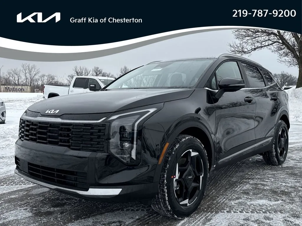 Black 2026 Kia Sportage Hybrid EX for sale in Burns Harbor, IN