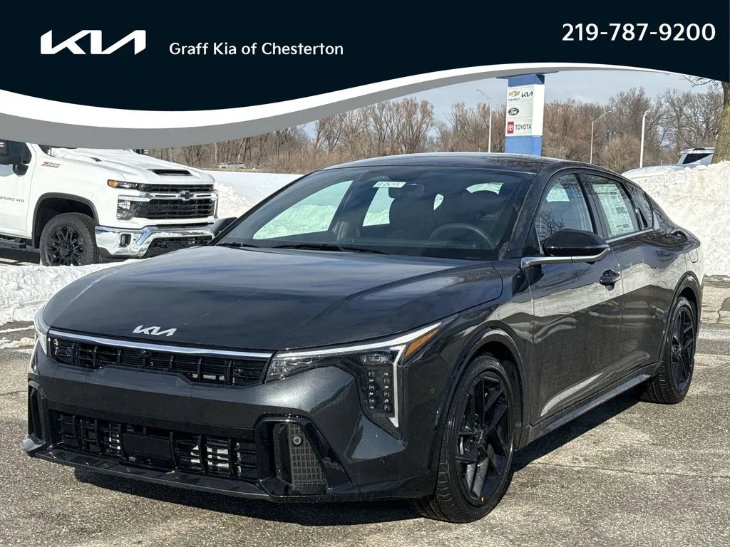 Gray 2026 Kia K4 GT-Line Turbo for sale in Burns Harbor, IN