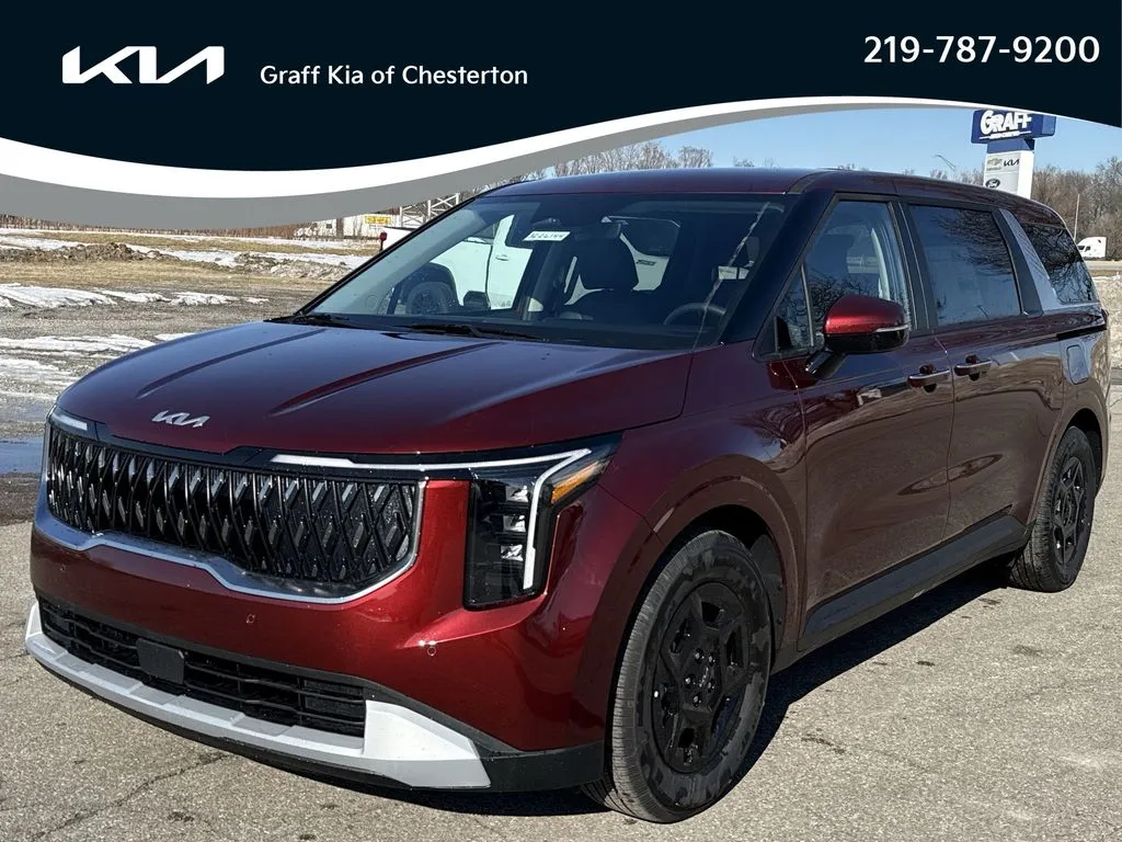 Red 2026 Kia Carnival LXS for sale in Burns Harbor, IN