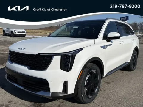 White 2026 Kia Sorento Hybrid EX for sale in Burns Harbor, IN