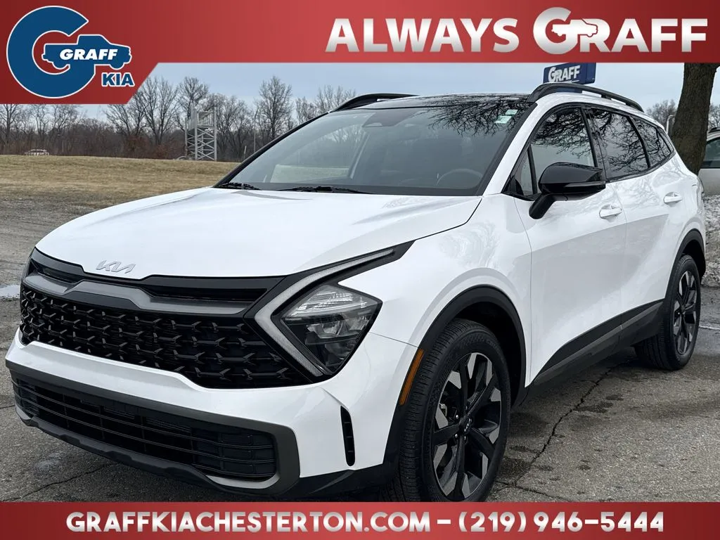 White 2023 Kia Sportage X-Line for sale in Burns Harbor, IN