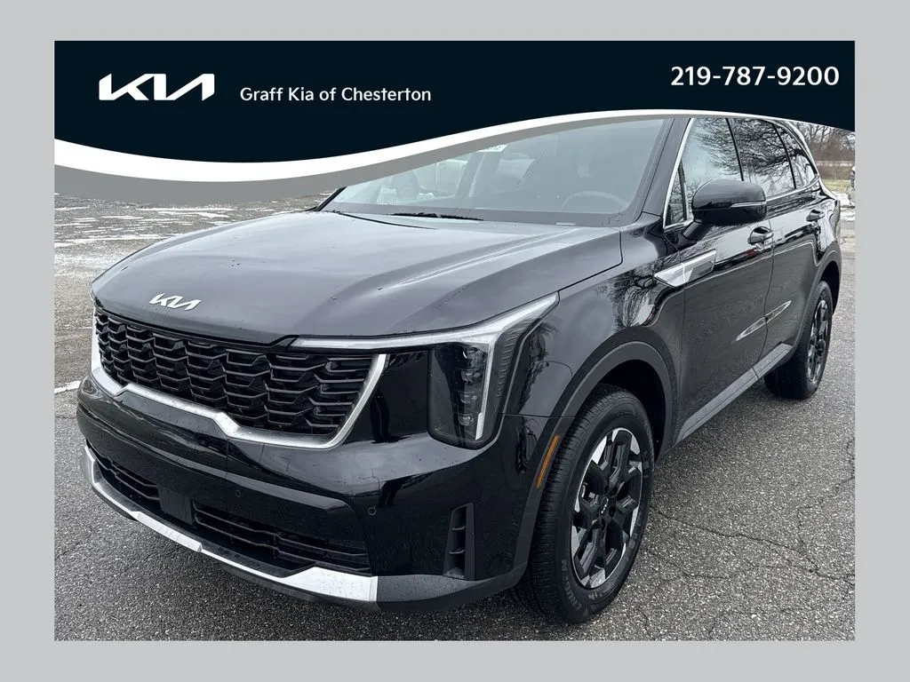 Black 2026 Kia Sorento S for sale in Burns Harbor, IN