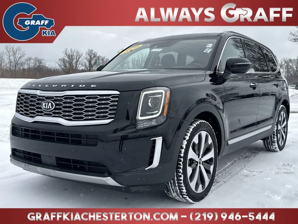 Black 2020 Kia Telluride S for sale in Burns Harbor, IN