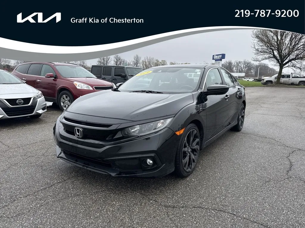 Beige 2019 Honda Civic Sport for sale in Burns Harbor, IN