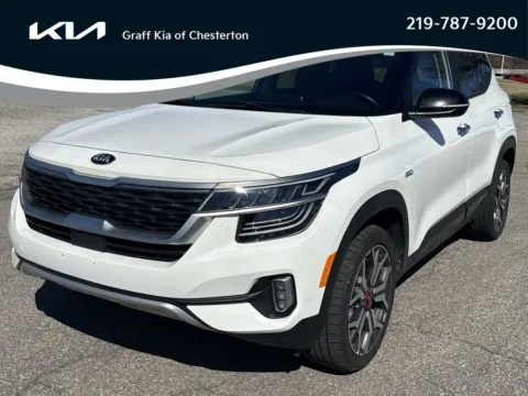 White 2021 Kia Seltos SX for sale in Burns Harbor, IN