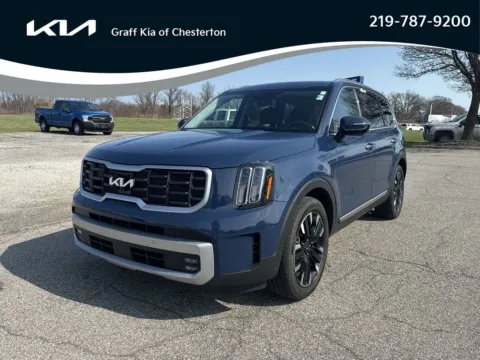 Blue 2024 Kia Telluride SX-Prestige for sale in Burns Harbor, IN