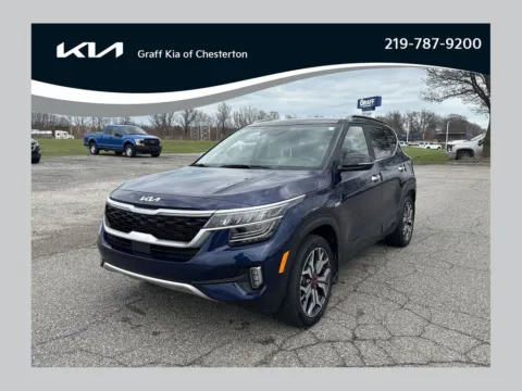 Blue 2022 Kia Seltos SX for sale in Burns Harbor, IN