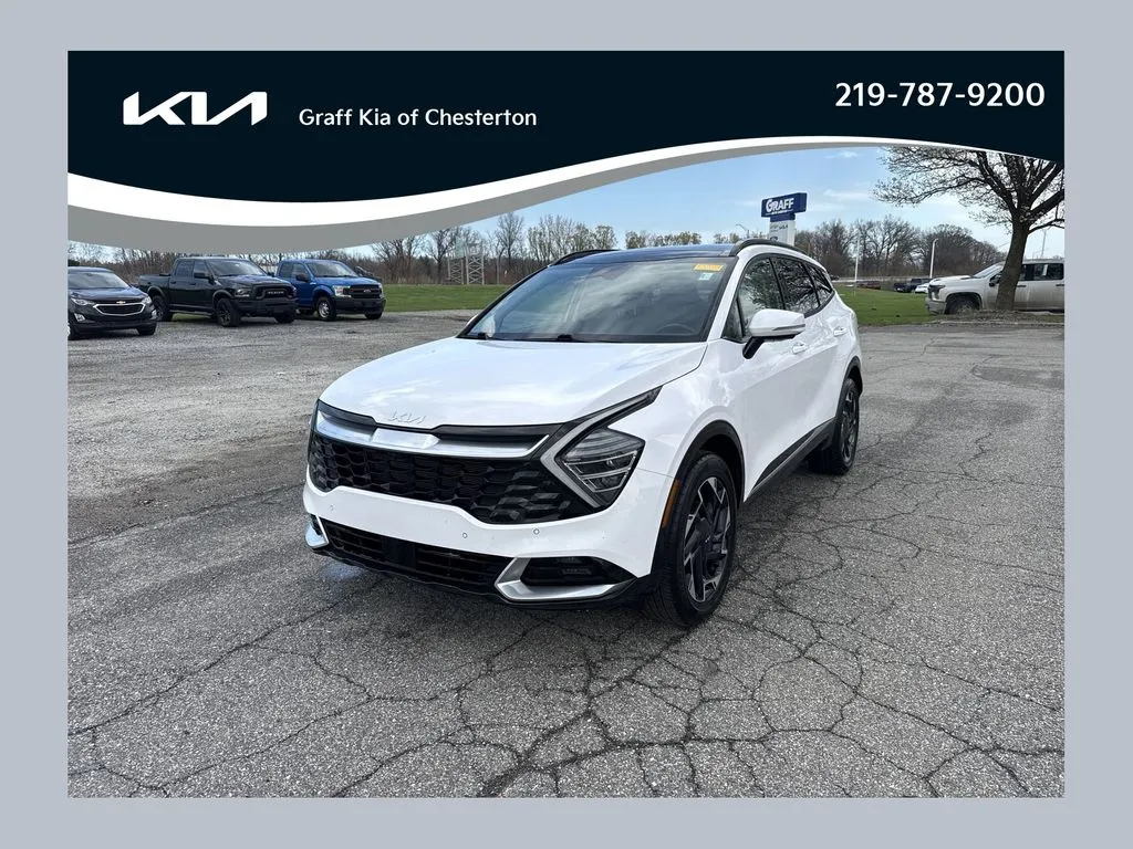White 2023 Kia Sportage SX-Prestige for sale in Burns Harbor, IN