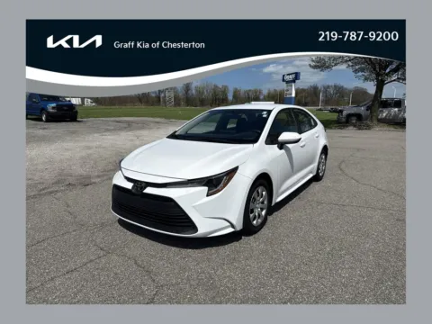 White 2024 Toyota Corolla LE for sale in Burns Harbor, IN