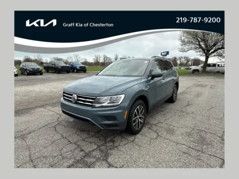 Blue 2019 Volkswagen Tiguan 2.0T SE for sale in Burns Harbor, IN