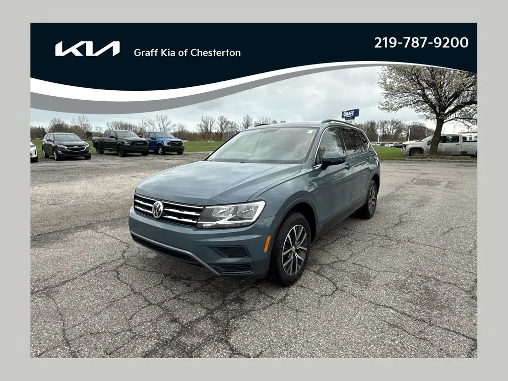 Blue 2019 Volkswagen Tiguan 2.0T SE for sale in Burns Harbor, IN